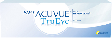 Контактные линзы 1-DAY ACUVUE® TruEye® с технологией увлажнения HYDRACLEAR 1 и УФ-фильтром