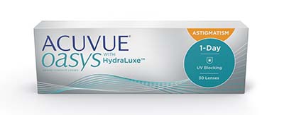 ACUVUE® OASYS with HydraLuxe® for ASTIGMATISM